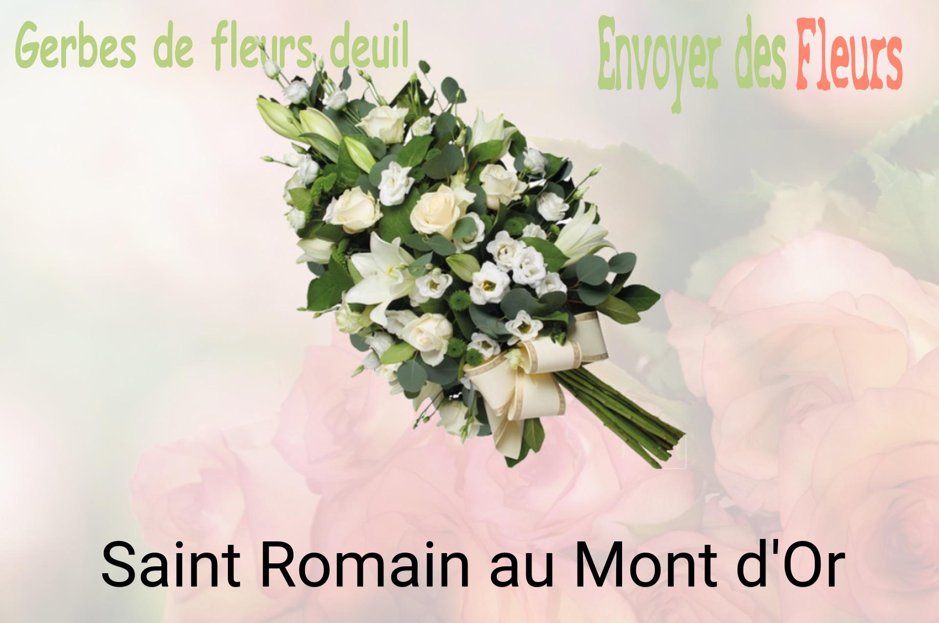 Gerbe de fleurs de deuil livrée à Saint-Romain-au-Mont-d'Or
